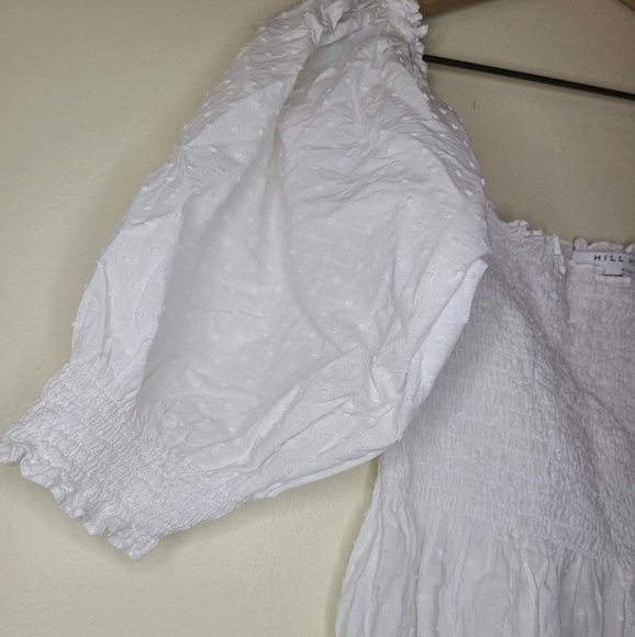 Hill House Athena White Swiss dot nap dress sz Small - Picture 8 of 11